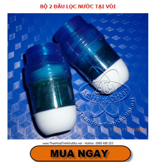 than hoạt tính lọc nước tại vòi mini