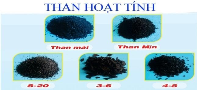 Các dạng than hoạt tính lọc nước